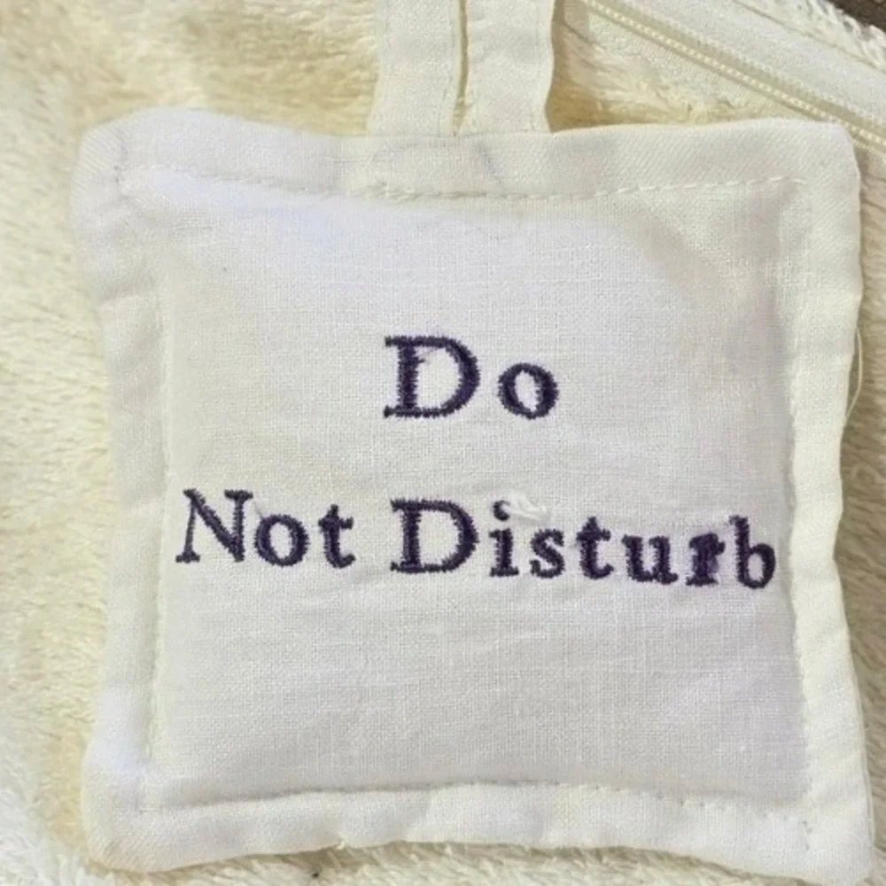 bridal new‎ mom spa day gift do not disturb pillow sign terry bath bag suction